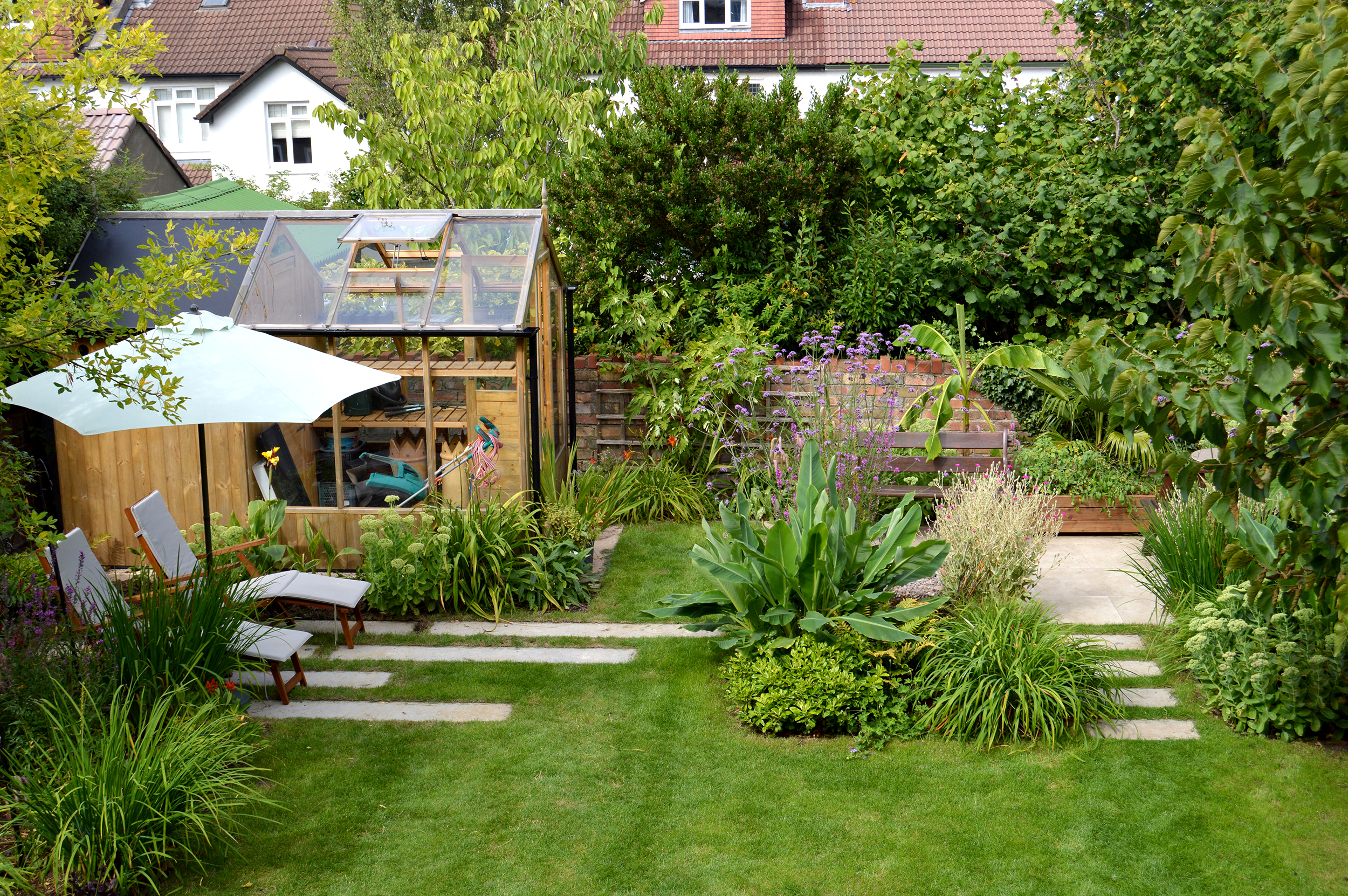 Bristol tropical inspired planting urban oasis garden