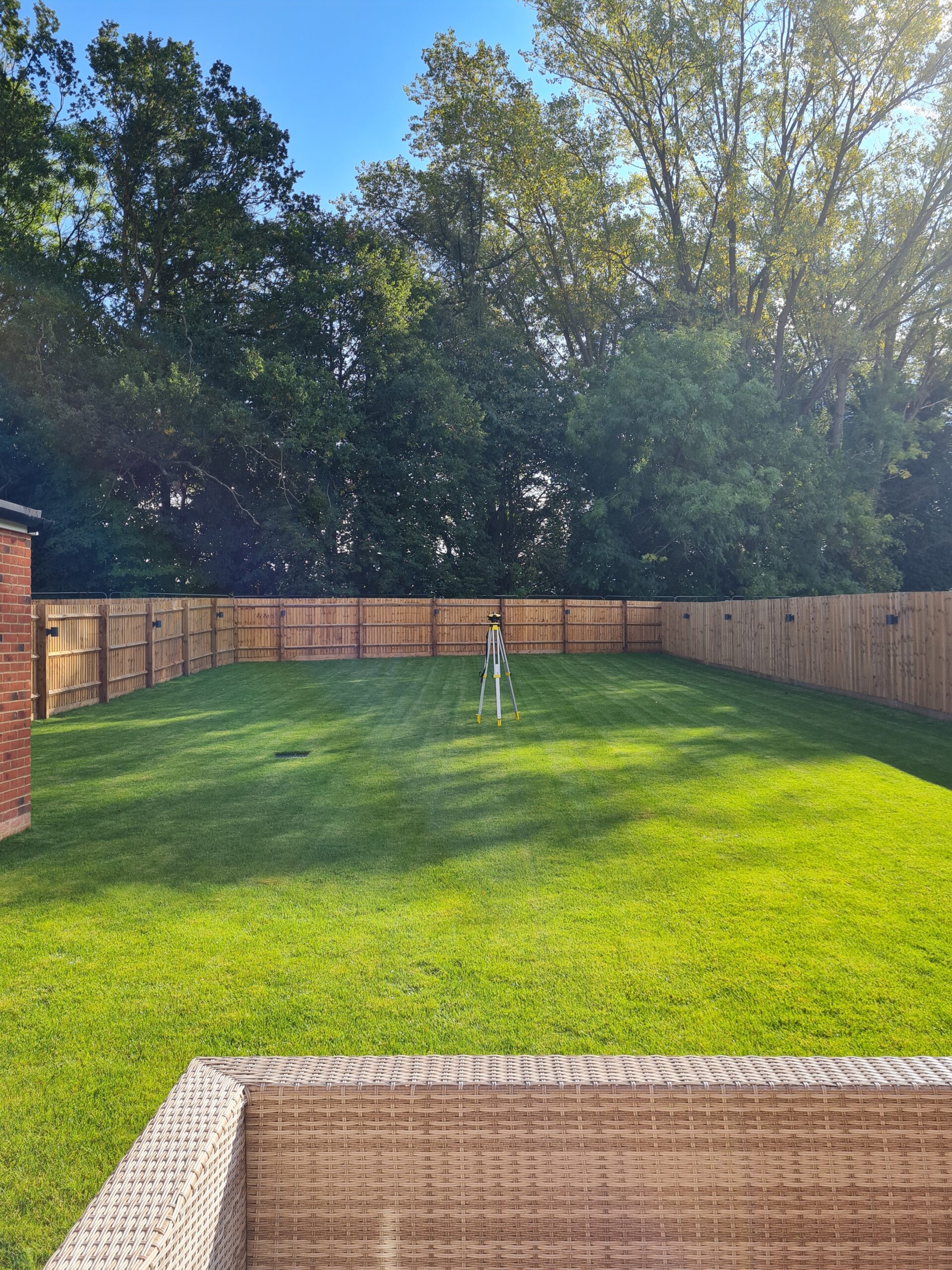 terraced garden before