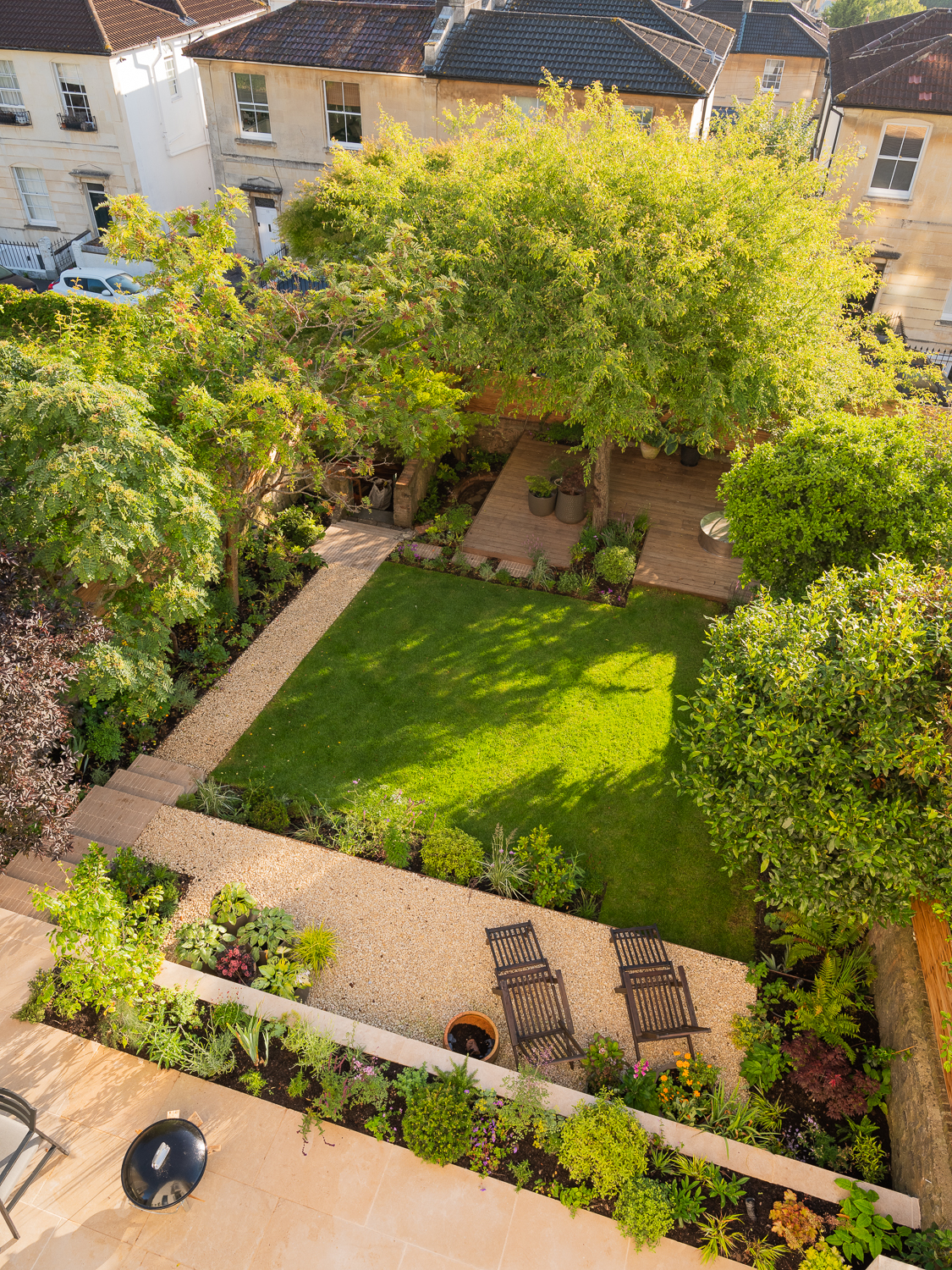 small terraced garden Bristol